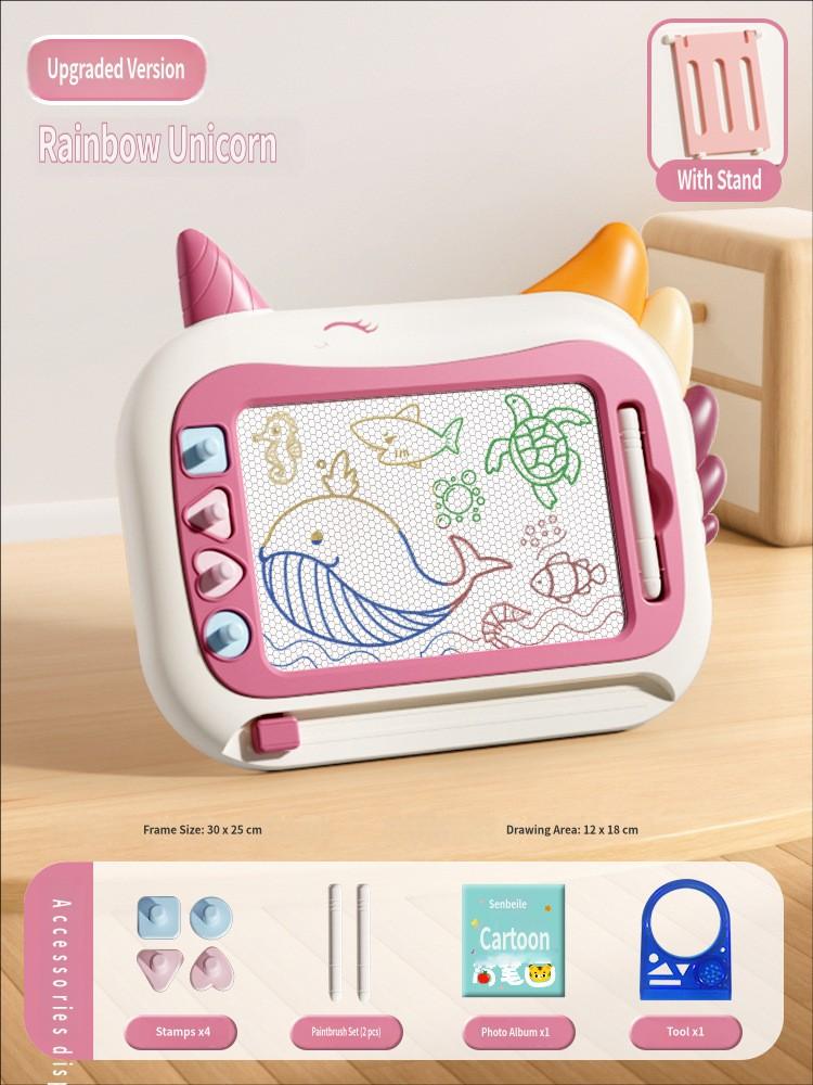 Children Drawing Board Magnetic Drawing Board Kids Toy Graffiti Board Toddler Writing Table Magnet Pen Color Painting Pad