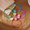 Bohemian Colorful Flower Bracelet for Women Handmade Rice Beads Polymer Clay Flower Bracelets Girl Beach Party Daily Jewelry
