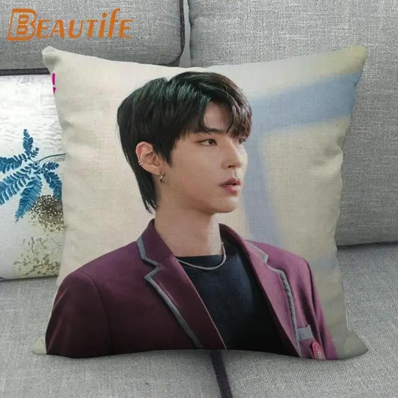 Custom Hwang In Yeop HOT KPOP Pillowcase 45X45cm Wedding Decorative Eco-Friendly Cotton Linen Fabric Pillow Case