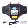 Inline Duct Fan 6in Quiet Air Vent Booster Fan for Grow Tent Planting Indoor Place Ventilation Single Speed 80W US Plug 110V
