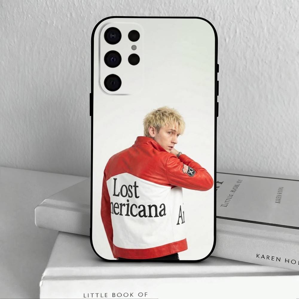 M-MGK L-Lost A-Americana Cool Phone Case For Samsung S25,24,23,22,30,21,10,9,Ultra,Plus,Lite,FE,4,5 G Soft Black Case