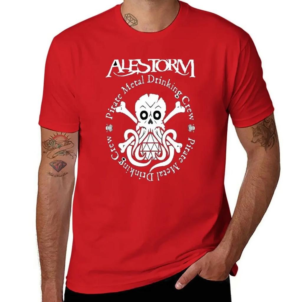 alestorm logo T-Shirt customs plus size tops plain black t shirts for