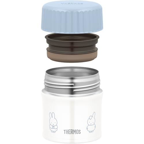 Thermos Vacuum Insulated Soup Jar, 300ml, Miffy Ash Blue, Keeps Hot or Cold, JBU-303B ASB