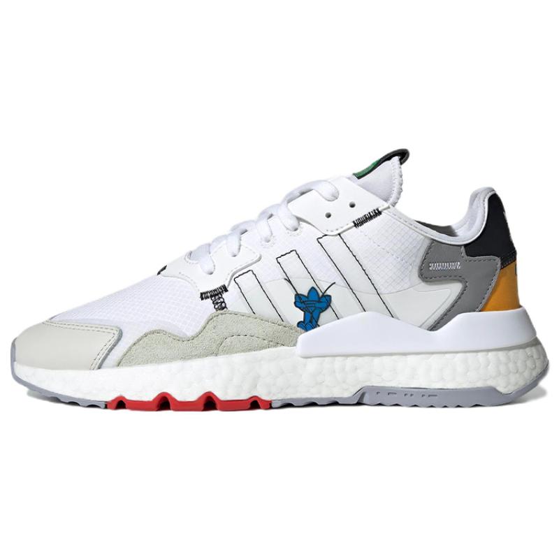 

Adidas Originals Nite Jogger White Beige Grey Yellow Sneakers HP9113 36