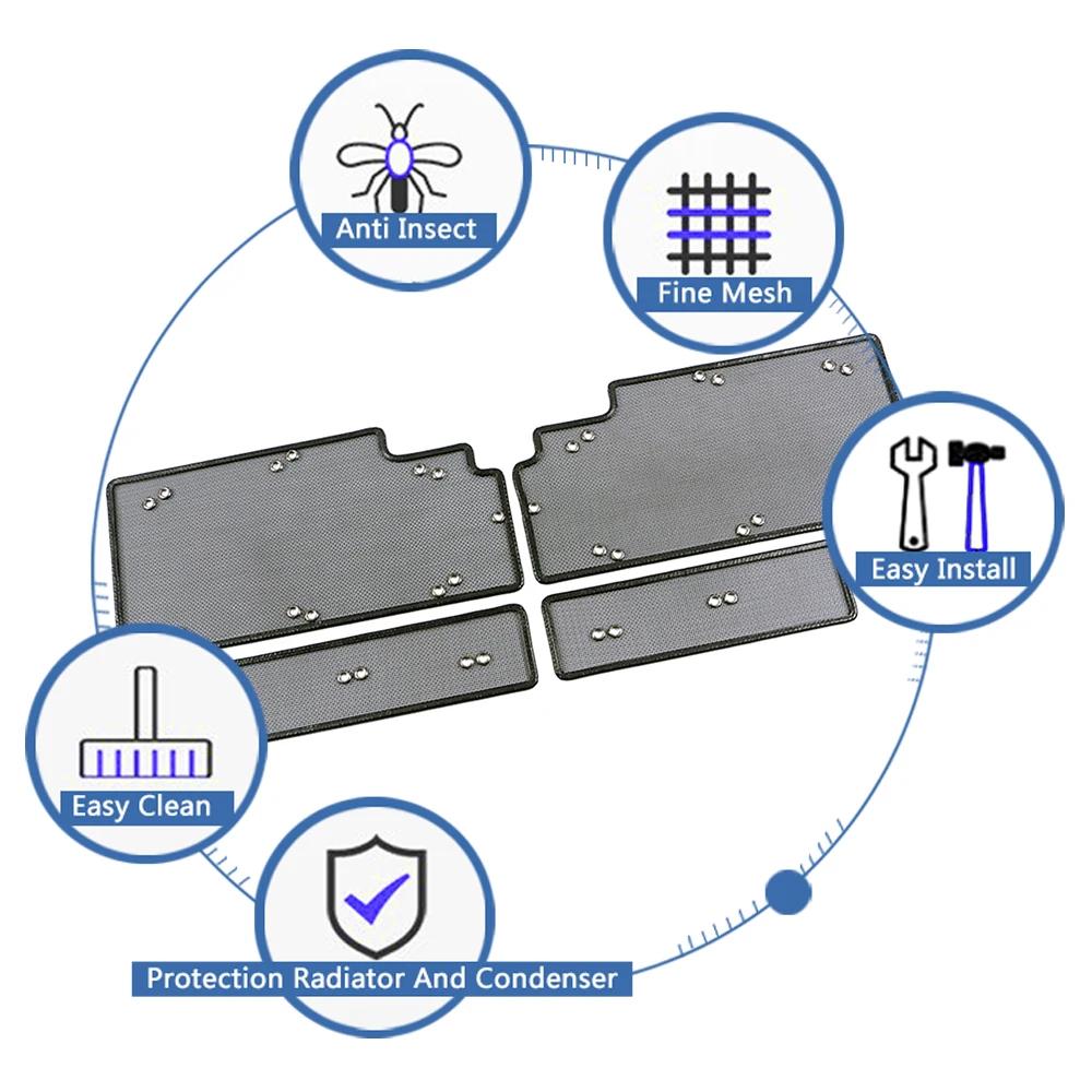 Für Haval F7 F7X 2019 2020 Frontgrills Insektennetz Kühler Kondensator Schutzabdeckung Insektensand-Netz
