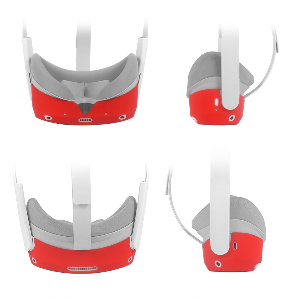 Anti-Throw Headset Cover Soft Sleeves Silicone Protective Cover Cases for Pico 4 VR Headset Glasses Accessories