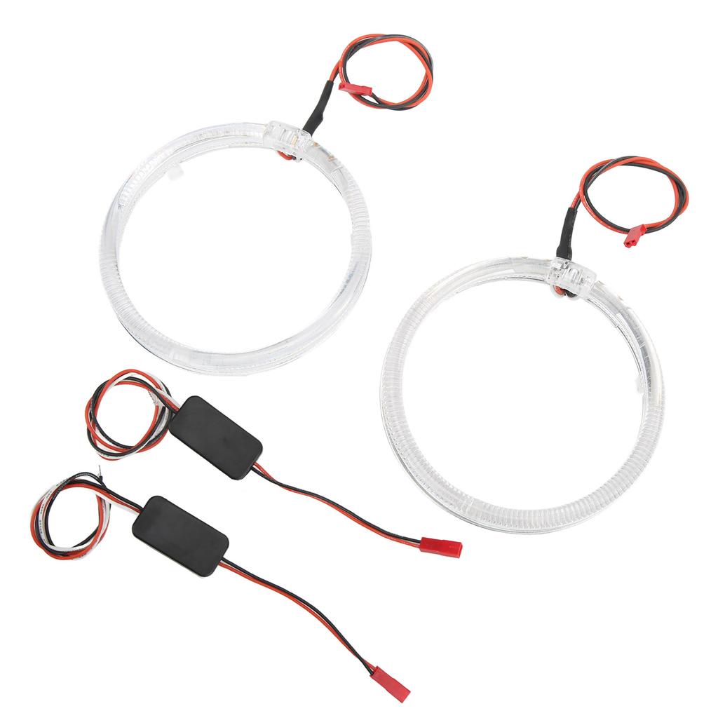 Car LED Angel Eyes Light Guide 95mm3.7in Purple Lighting 9?36V for Headlights DRL Turn Signals