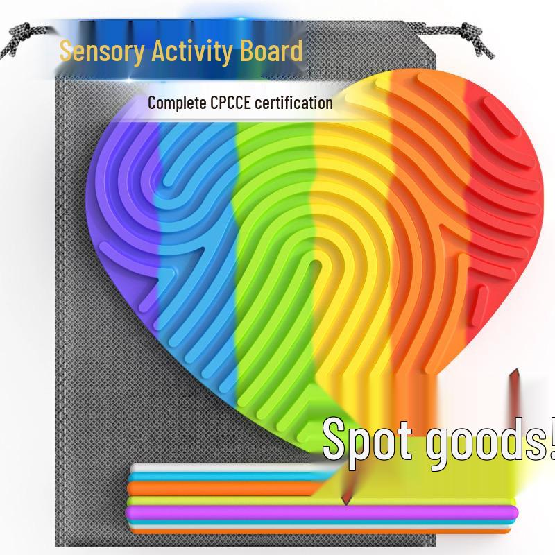 

Silicone Sensory Activity Board for Children: Educational & Stress Relief