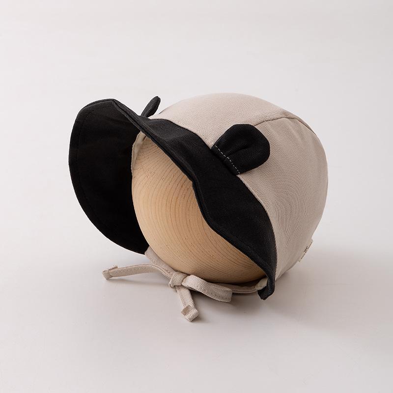 Cute Cartoon Baby Hat Spring and Autumn Thin Sun Protection Door Tire Hat Men and Women Baby Brim Bag Head Court Hat