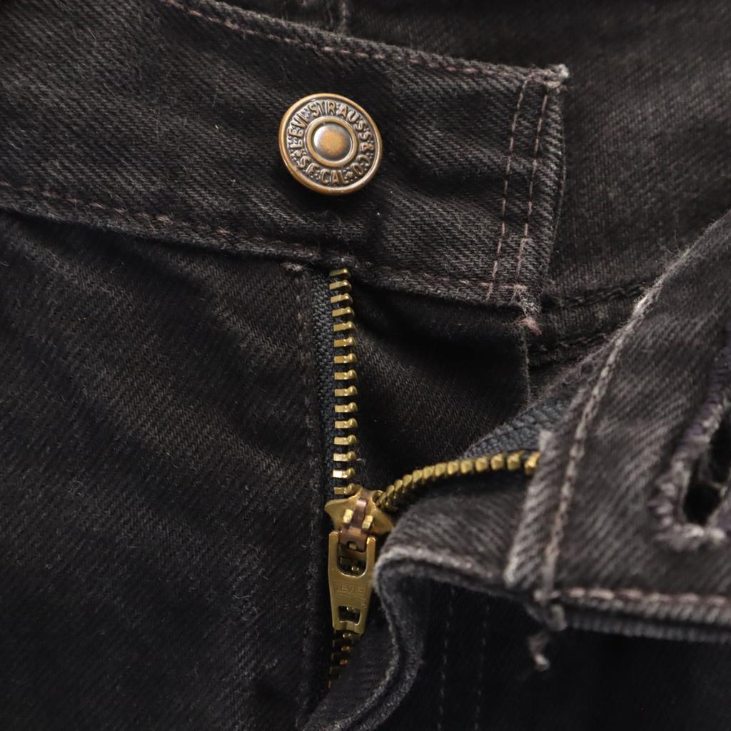 Levi's 90s 512 Old Straight Denim Pants W32 Black Jeans Men's Used