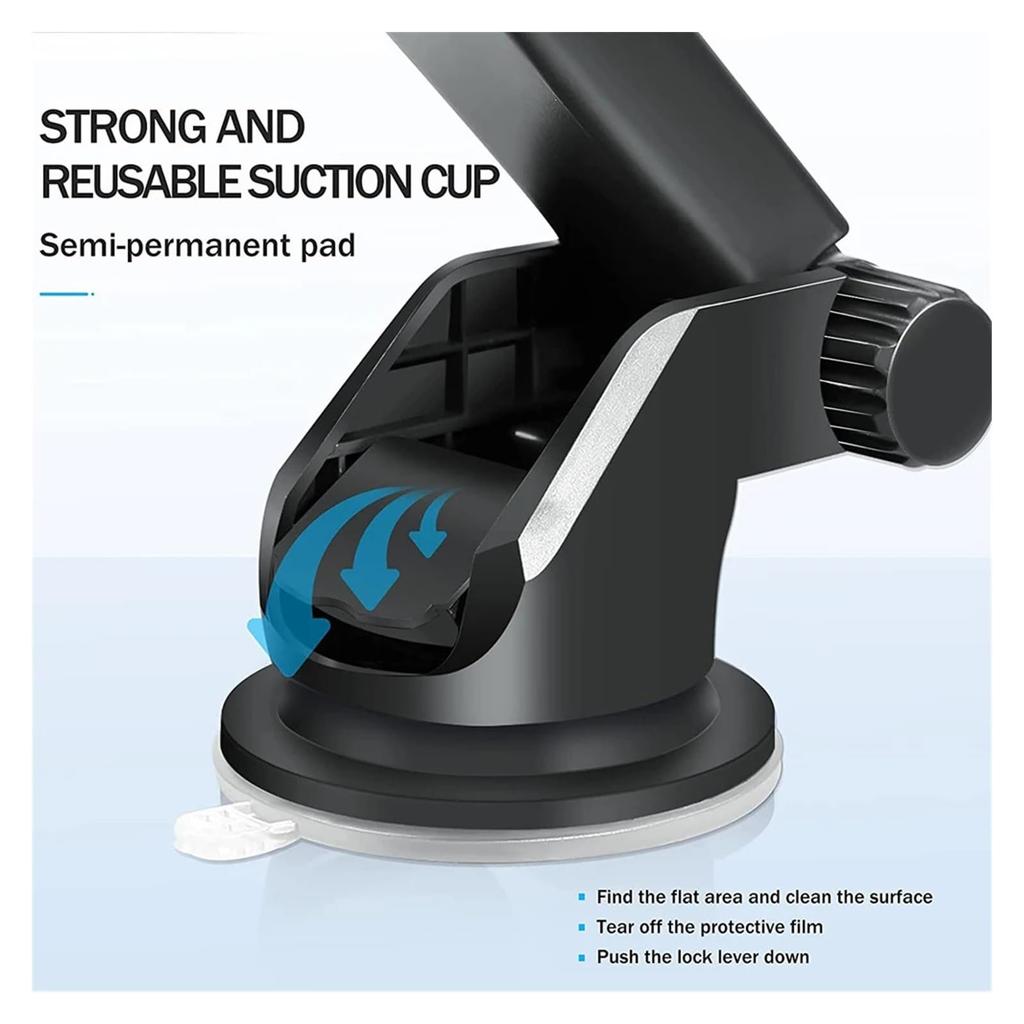 Handy Autohalterung Langer Arm Saugnapf Saugfuß Halter Ständer Handy Mobiltelefon Unterstützung Hülle(Saugnapf-Typ)
