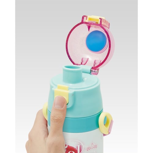 Skater Children's Stainless Steel Water Bottle Direct Drinking 470ml Disney Ariel 24 Child-friendly Lightweight Type Cold Storage Waterbottle Sports B