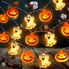 Halloween Glowing Ghost Pumpkin String Lights for Indoor Decoration
