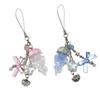 Jellyfish Shine Phone Strap Elegant Keychain Hanging Decoration For Backpack Purse Gift Resin Alloy Accessory