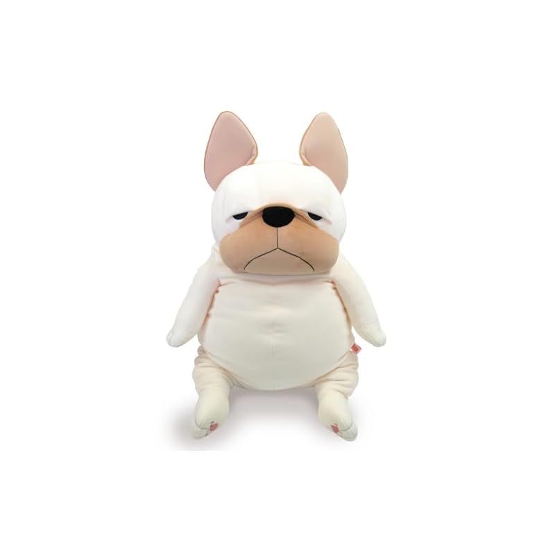 Shinada Global Mochi Series Mochiburu Cream (XL) 35 x 35 x 50cm Plush Bulldog Animal MOBU-0880CR