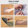 Creative Imitation Linen Stair Treads Non-Slip Washable Floor Mat Water Absorption Noiseproof Stair Carpet Household Use