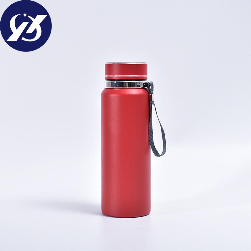 Stainless Steel Mug 304 Sling Outdoor Water Cup Solid Color Simple Business Lettering Gift Cup