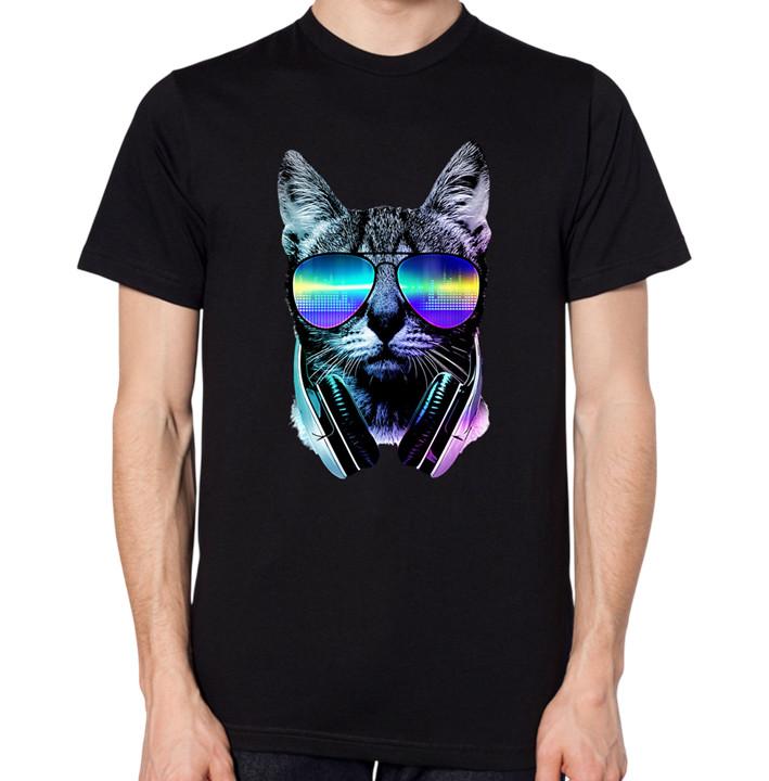 Cat DJ T-Shirt L