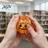 Soft Stress Balls Halloween Relief Dumpling Toy with Steamer, Glitter Ball Fidget Toys Toy, Anxiety Relieving Steamed Bun Squeeze for Holiday