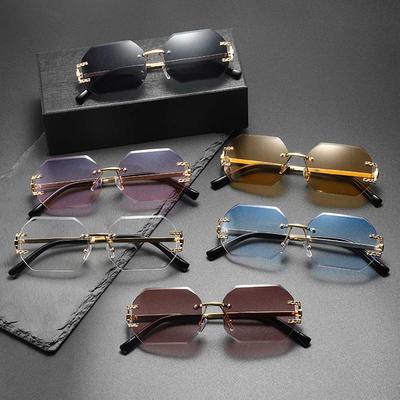 Neue Fortschrittliche Randlose Getrimmte Sonnenbrille Herrenmode Persönlichkeit Bügel Sonnenbrille Damen Sonnenbrille