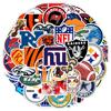 50 Football Graffiti Stickers: Creative Waterproof Sports Ball Decals for Water Bottles, Luggage, and Phones