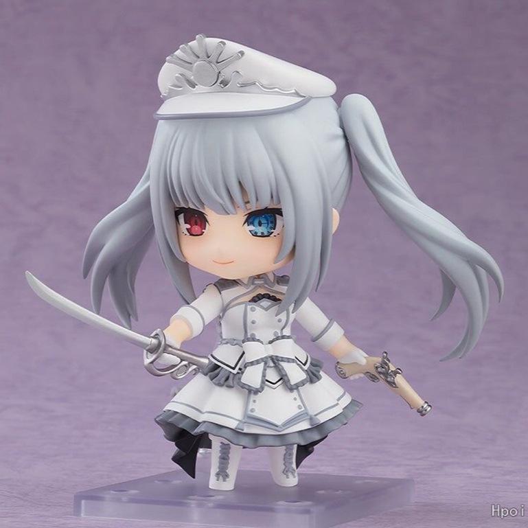 Date A Live Anime Figure #2747 - White Queen Action Model, Swappable Faces Movable Joints Collectible Action Figure