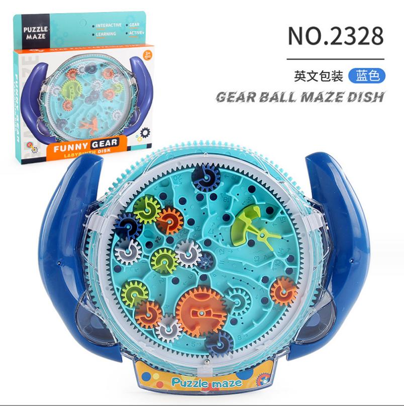 Creative 3D Puzzle Funny Gear Labyrinth Disk Gear Balance Ball Maze Wheel Dish Iq Puzzle Educational Abs Toys For Kids