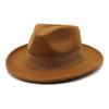 High Quality Woolen Top Hat Women'S British Retro Rolled-Brimmed Jazz Hat Men'S Casual Felt Hat Top Hat Lmn186