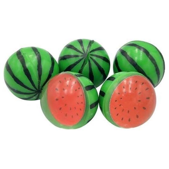 Super Ball Watermelon Pattern 2.3cm Diameter 5 Pieces