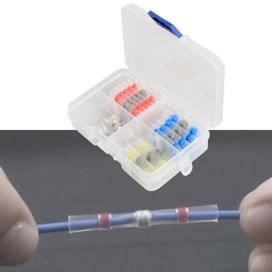 

50 шт./100 шт./250 шт. соединительные клеммы, огнестойкие водонепроницаемые изолированные полиэтиленовые термоусадочные соединители для жгутов проводов