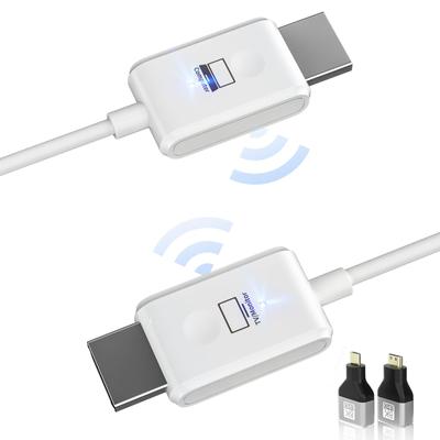 Wireless Convenient To Wireless HDMI 30m Stable Transfer WIFI No Settings Video and Audio Sync Compatible with HDMI, Compact, Store,