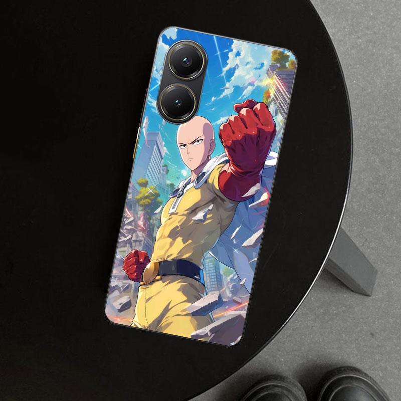 One P-Punch-Man Saitama King Phone Case Cover for Xiaomi Poco X6 X5 X7 Pro F7 Ultra Redmi 15C 15 13C 13 12C 12 10C 10 10A 9C 9A