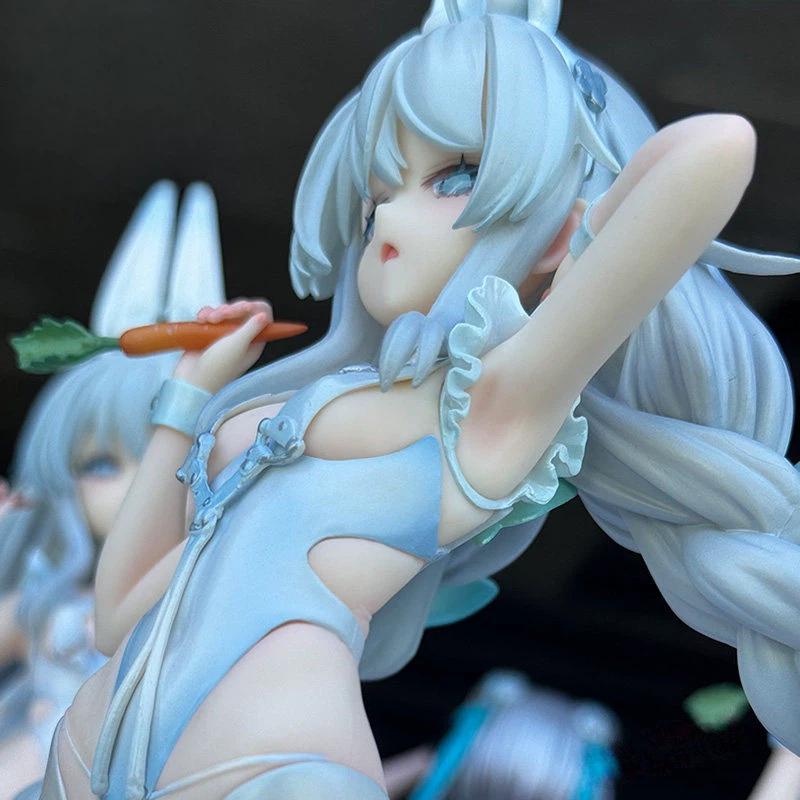Mr Azur Lane Vicious Bunny Girl Anime Figure 1/6 Scale Standing Pose White Stockings Lazy White Rabbit Replaceable Face Figure