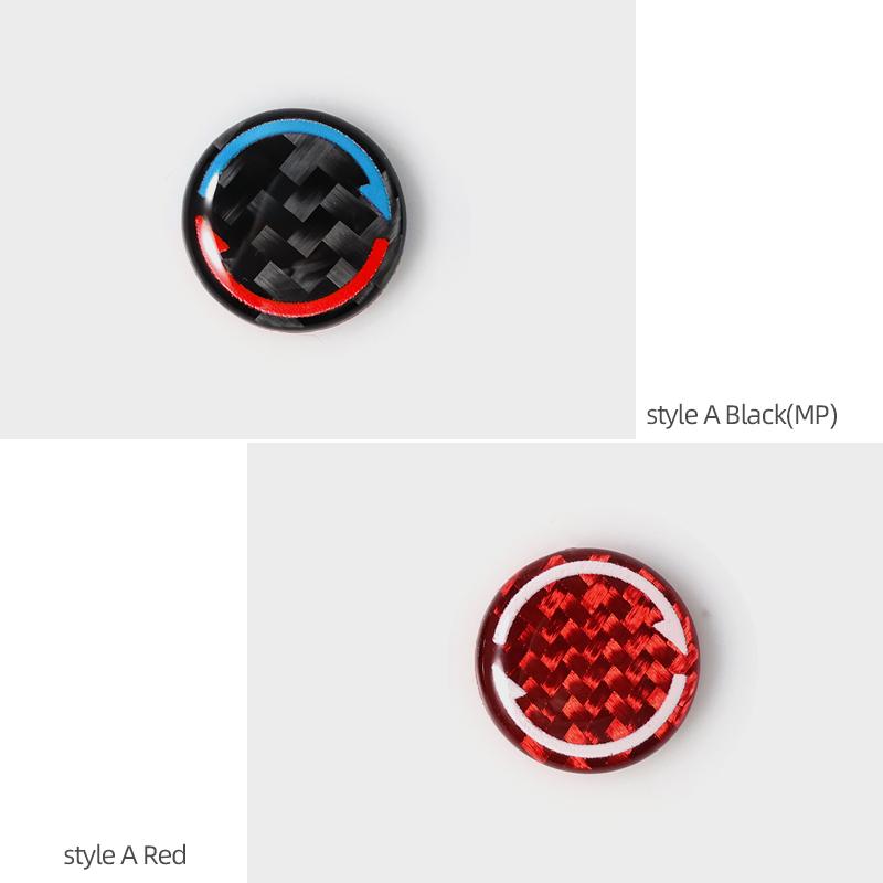For BMW E90 F30 F10 F20 F18 E90 E46 E39 E70 F48 Carbon Fiber Car External Door Lock Button Cover Trim Sticker Tuning Accessories