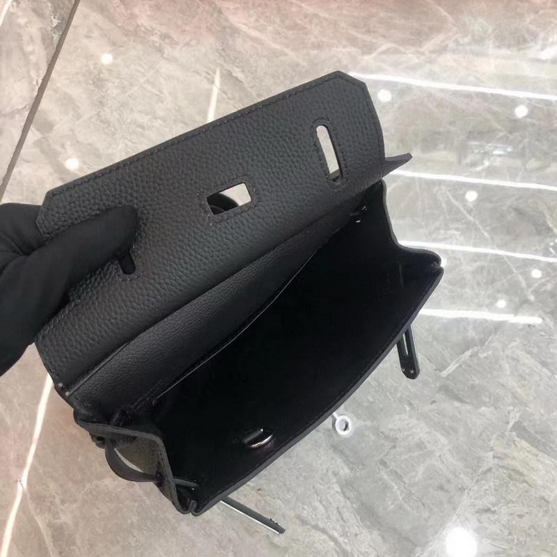 2025 New Leather Gender-neutral Men's and Women's Same First-layer Cowhide Round Lock Hole Breast Bag Single Shoulder  Leather Backpack