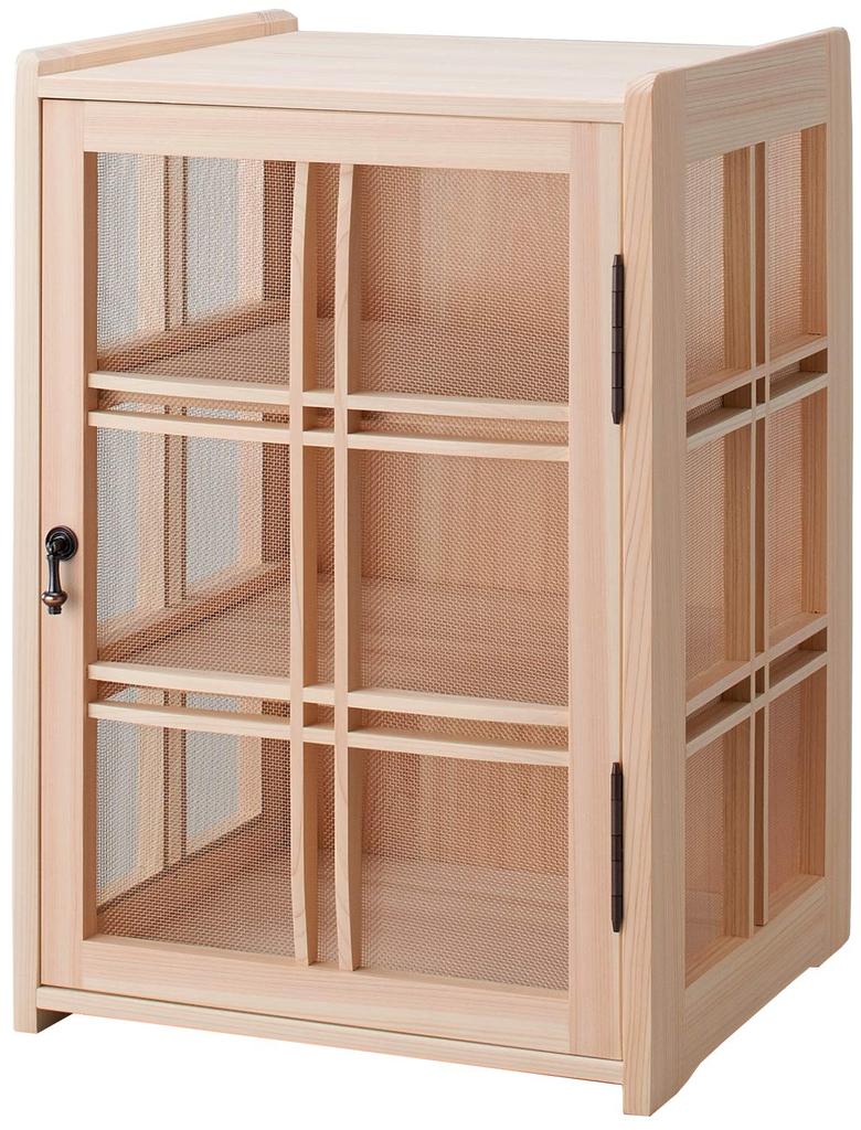 Kiso Kogei Handmade Hinoki Fly Screen, Made in Japan, Vertical, 32.5cm Wide x 29cm Deep x 45cm High