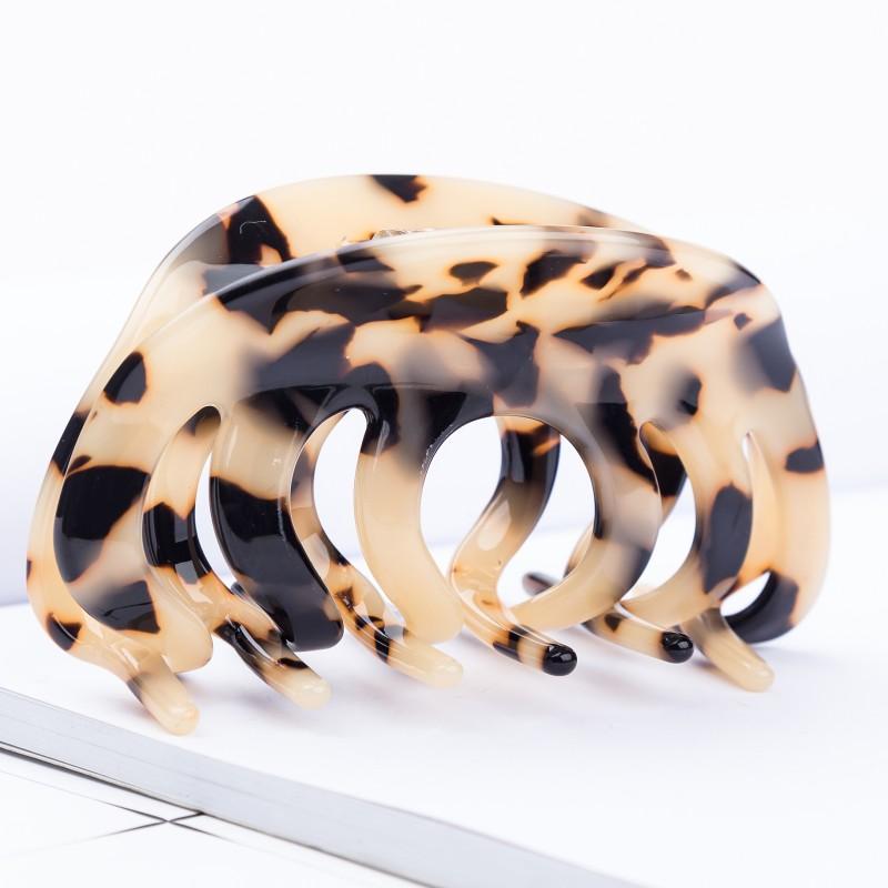 Clipsuri Mari de Păr Lungi de 8cm Culoare Carapace de Broască Țestoasă Accesorii de Păr de Modă Articole de Purtat pe Cap Agrafă de Păr Acetat pentru Adult