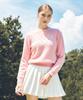 LORDLOAR Muffler Pullover Windproof Knit Pink