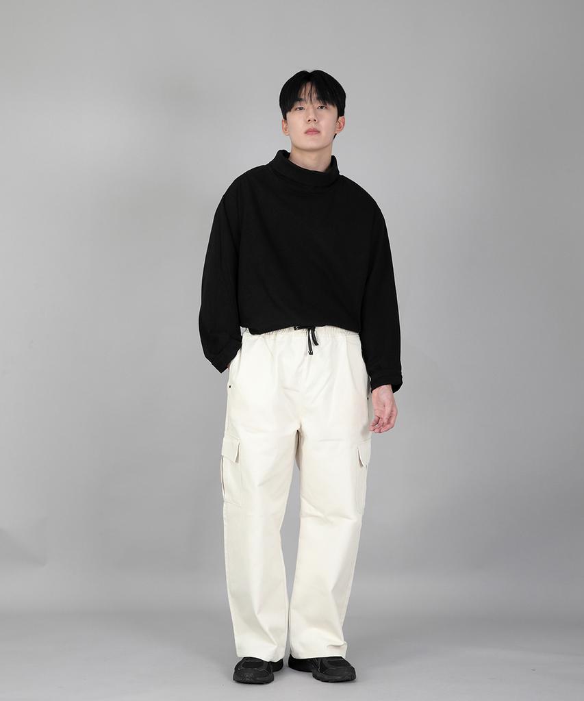 Seinteukeulu Rivet Fix Ex Wide Cargo Pants Rec-360 Cream