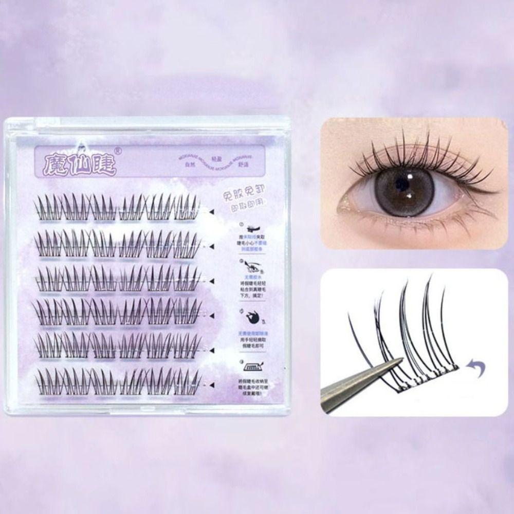 DIY Self-adhesive Lash Clusters Makeup False Eyelash Clusters Grafting Lashes