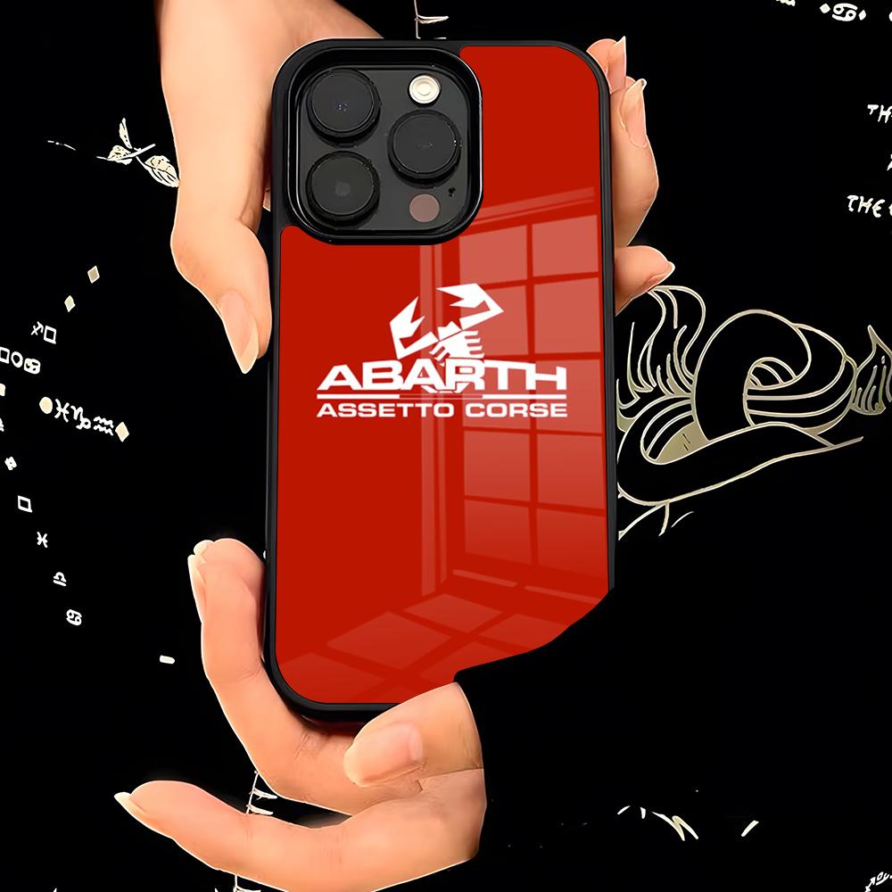 ABARTHess Phone Case PC+TPU For IPhone 15 16 17ProMax 13 16 11 12 14 Pro Xs Max Mini Xr X Plus Cover