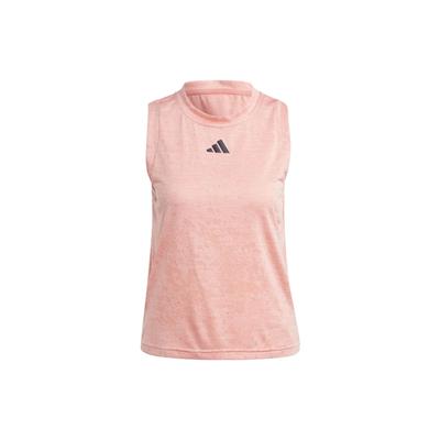 Tennis Match Tank Top Logo Fit Round Neck Sleeveless Summer Vest Women Tops Earth-Brown IA8333