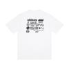 Camiseta de Algodón Unisex de Corte Holgado con Estampado de Letras Camiseta Casual de Manga Corta para Adolescentes y Adultos