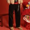 New Era New Year Limited Edition Loose Straight Retro Logo Embroidered Casual Pants Men Bottoms 14450458