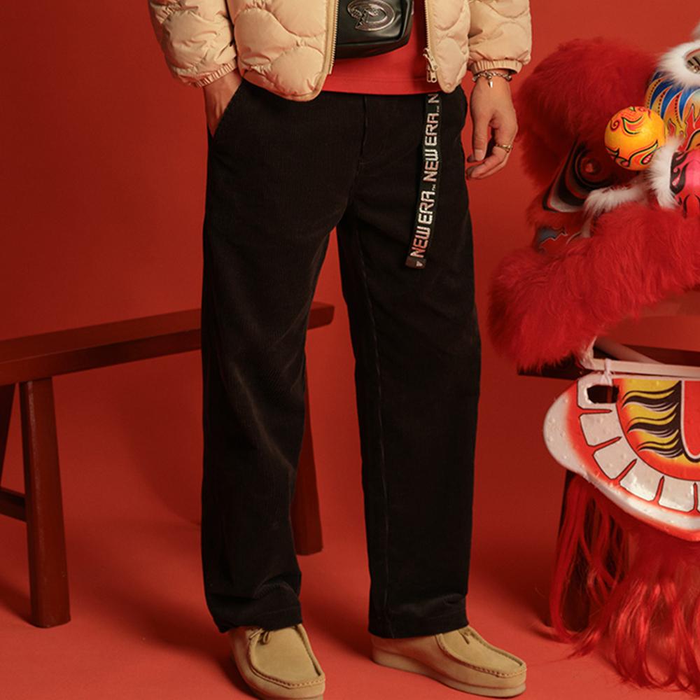 New Era New Year Limited Edition Loose Straight Retro Logo Embroidered Casual Pants Men Bottoms 14450458