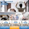 Smart Ceiling Fan Fans With Lights Remote Control Bedroom Decor Ventilator Lamp Silent Ceiling Lighting Fan Living Room Lights