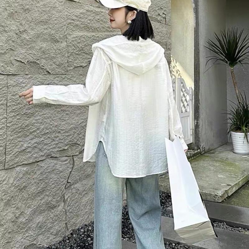 Korean Style Women's Lightweight Sun Protection Shirt - Spring/Summer 2025 Trend