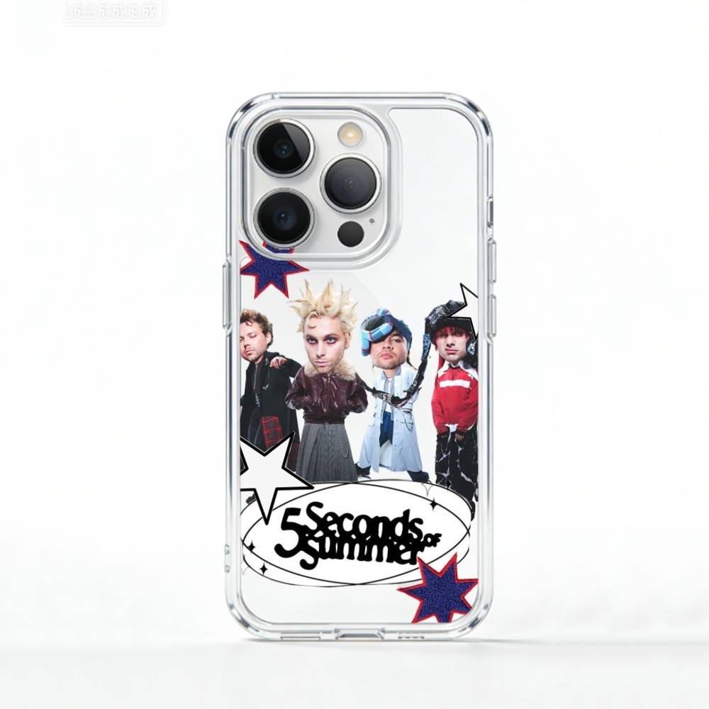 5 S-Seconds of S-Summer Band    Phone Case For iPhone 17 16 15 14 13 12 11 Mini Pro Max Plus Transparent Cover
