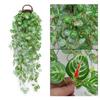 105cm Künstliche Rankenpflanzen Hängende Efeu Grüne Blätter Girlande Rettich Anhänger Kunstblumen Heim Garten Wand Party Dekoration