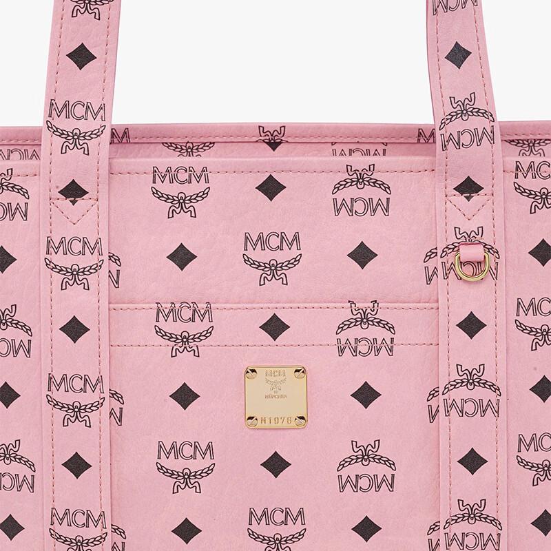 MCM Women's Wide Strap Zipper Tote Bag